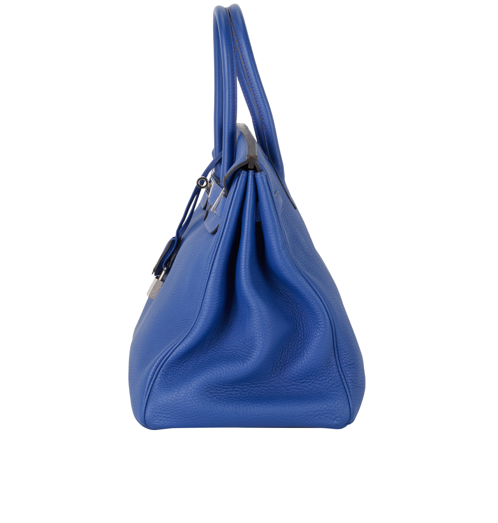 Birkin 35 In Togo Blue Electric, &pound;8,500, Handbags, Blue, Leather, Bottom view